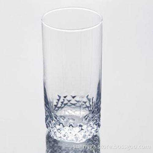 Drinking Glass Tumbler, Machine Pressed and Machine Blown